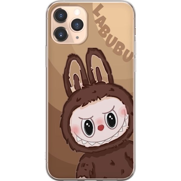 Apple iPhone 11 Pro Läpinäkyvä kuori Labubu Pilvipieni - Valkoinen ja Sininen Suunnittelu Söpöllä Tyylillä