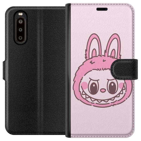 Sony Xperia 10 II Tegnebogsetui Labubu Dyrekreds Bunny Udgave