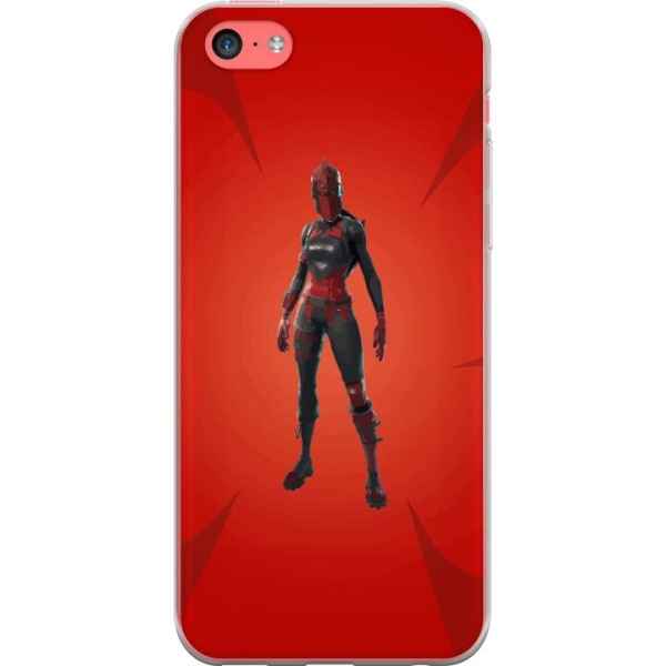 Apple iPhone 5c Gennemsigtig cover Fortnite - Rød Ridder