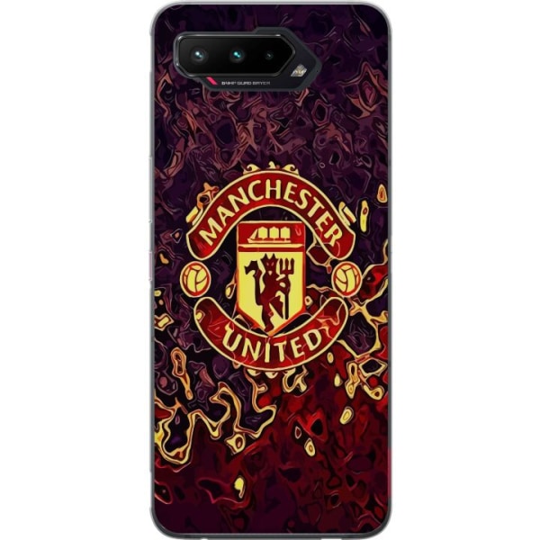 Asus ROG Phone 5 Läpinäkyvä kuori Manchester United
