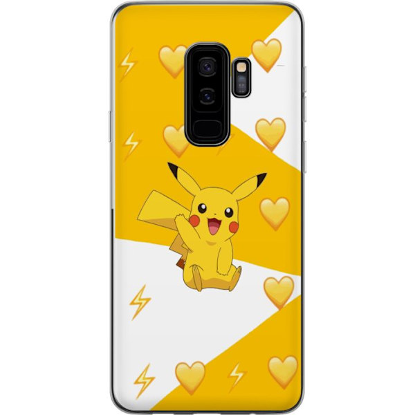 Samsung Galaxy S9+ Genomskinligt Skal Pikachu Pokémon Gaming Figur Spelmotiv Populär Ikon Tecknad Serie Pokémon GO Barnklassiker
