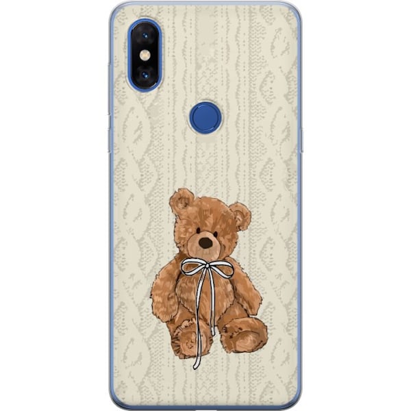 Xiaomi Mi Mix 3 Genomskinligt Skal Liten Nalle – klassisk nalle i enkel design