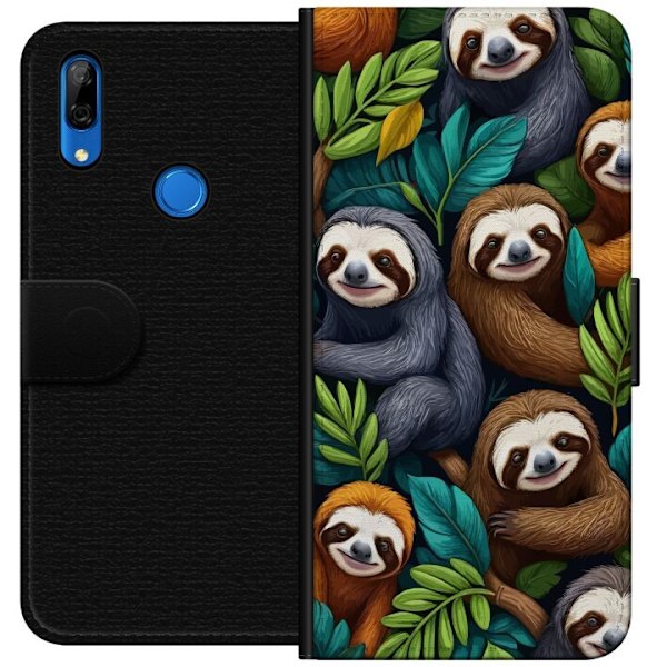 Huawei P Smart Z Plånboksfodral Sengångarstil – avslappnat motiv med söt sengångare