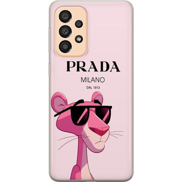 Samsung Galaxy A33 5G Genomskinligt Skal Prada Rosa Pantern