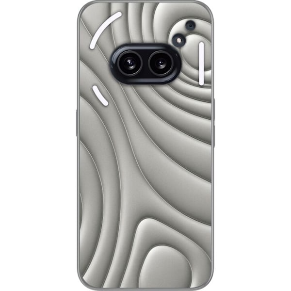 Nothing Phone (2a) Plus Läpinäkyvä kuori Hopea-aallot