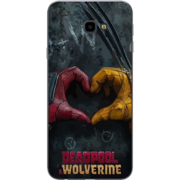 Samsung Galaxy J4+ Läpinäkyvä kuori Wolverine Deadpool