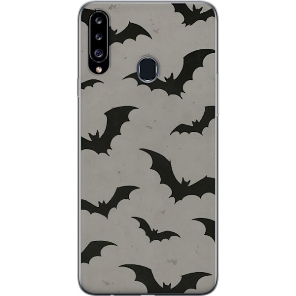 Samsung Galaxy A20s Läpinäkyvä kuori Flutterprint