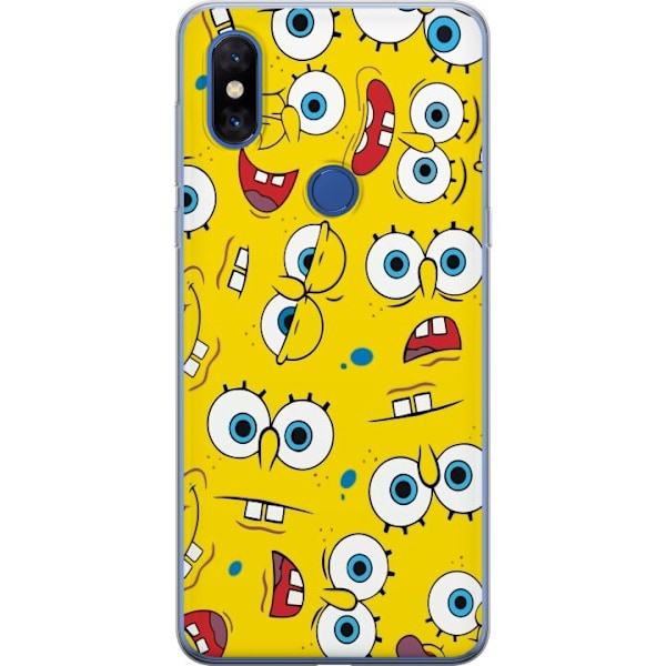 Xiaomi Mi Mix 3 Genomskinligt Skal SpongeBob SquarePants