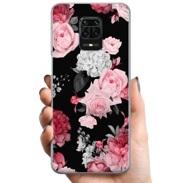 Xiaomi Redmi Note 9 Pro TPU Mobilcover Blomster