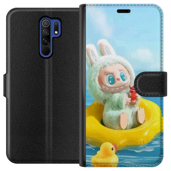 Xiaomi Redmi 9 Plånboksfodral Labubu Stripe Attack – Rände