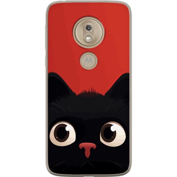 Motorola Moto G7 Play Gennemsigtig cover Livlig Kat