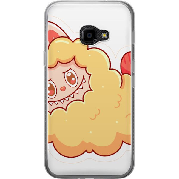 Samsung Galaxy Xcover 4 Läpinäkyvä kuori Labubu Pesukarhu Pop Mart Hahmo Keräilyesine Söpö Suunnittelu Suosittu Teema Taideteos Leikkisarja