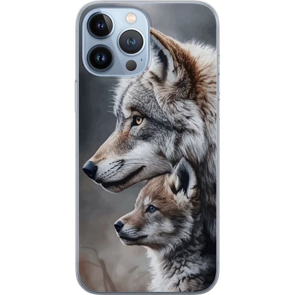 Kompatibelt Mobildeksel til Apple iPhone 13 Pro Max Ulver Ville Ulv Dyr Mystikk