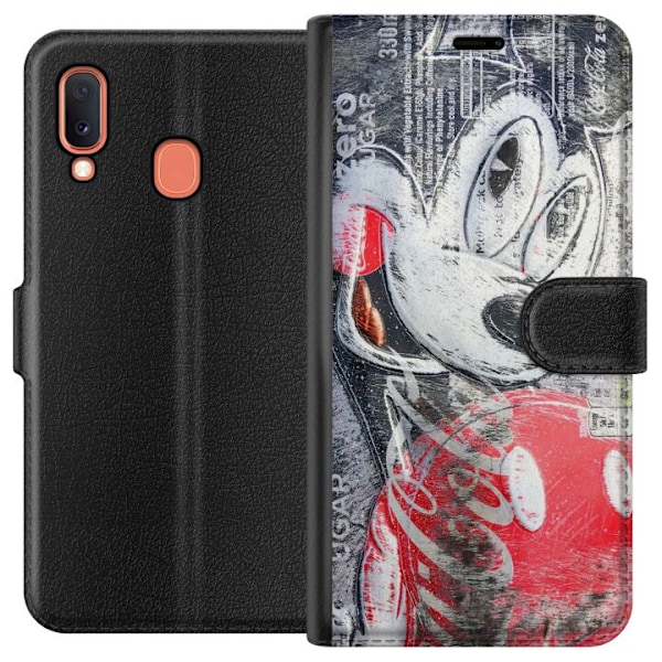 Samsung Galaxy A20e Plånboksfodral Mickey Mouse