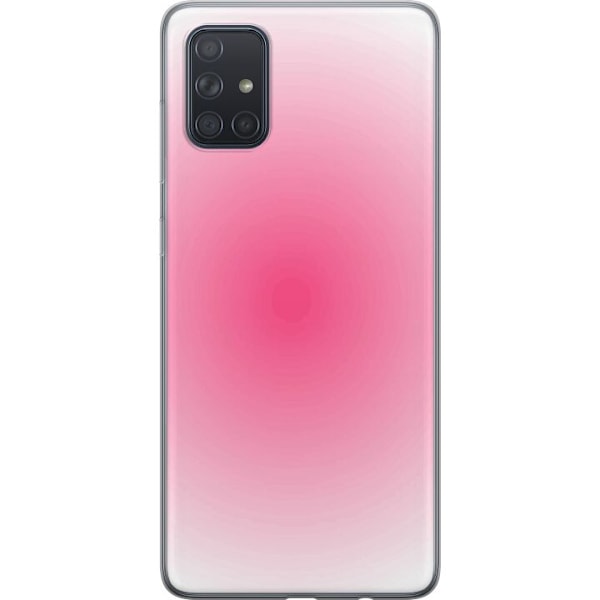 Samsung Galaxy A71 Gennemsigtig cover Rosa Sky