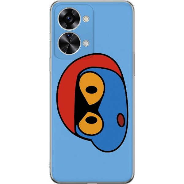 OnePlus Nord 2T Läpinäkyvä kuori Bold Bot Head