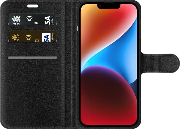 Kompatibelt Plånboksfodral till Apple iPhone 15 Orange hösttartan orange