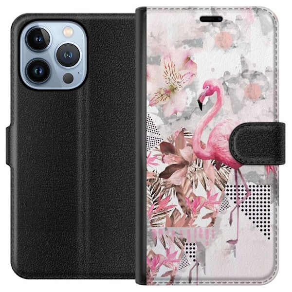Apple iPhone 13 Pro Plånboksfodral Flamingo