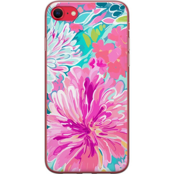 Apple iPhone 8 Gennemsigtig cover Blomsterrebs