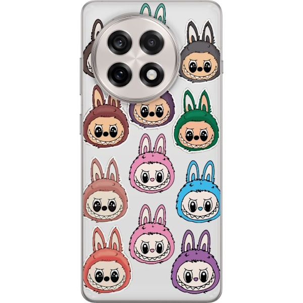 OnePlus 13R Gjennomsiktig deksel Labubu Macaron Monster - Søt