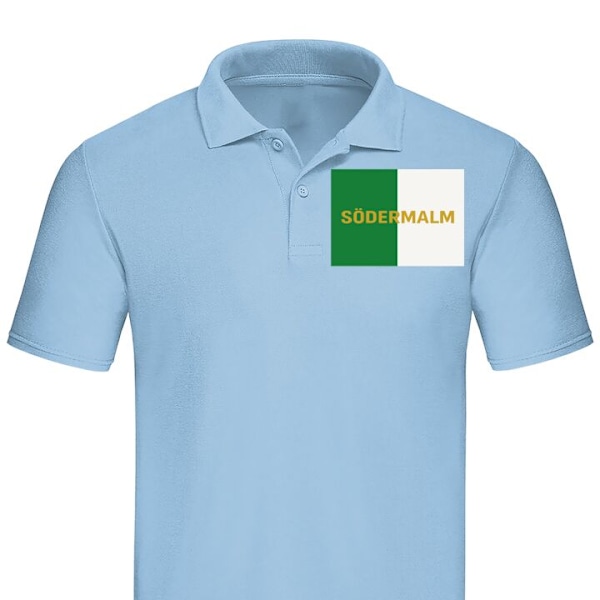 Poloshirt til Voksen | Elegant Poloshirt Södermalm - fodbold Lyseblå XX-Large