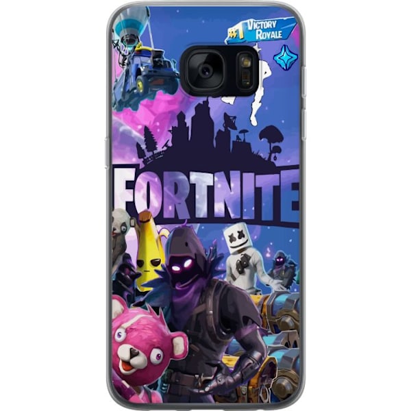 Samsung Galaxy S7 Gennemsigtig cover Fortnite