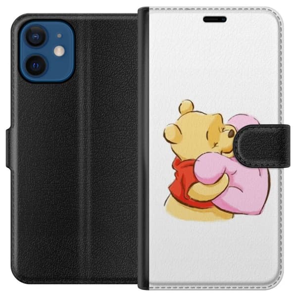 Kompatibelt Plånboksfodral till Apple iPhone 12 mini Nalle Puh Kram