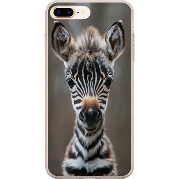 Apple iPhone 7 Plus Genomskinligt Skal Giraff Djurmotiv Afrika Natur Grafiskt Motiv Savann Vilda Djur Populär Väggkonst Exotiskt Tema