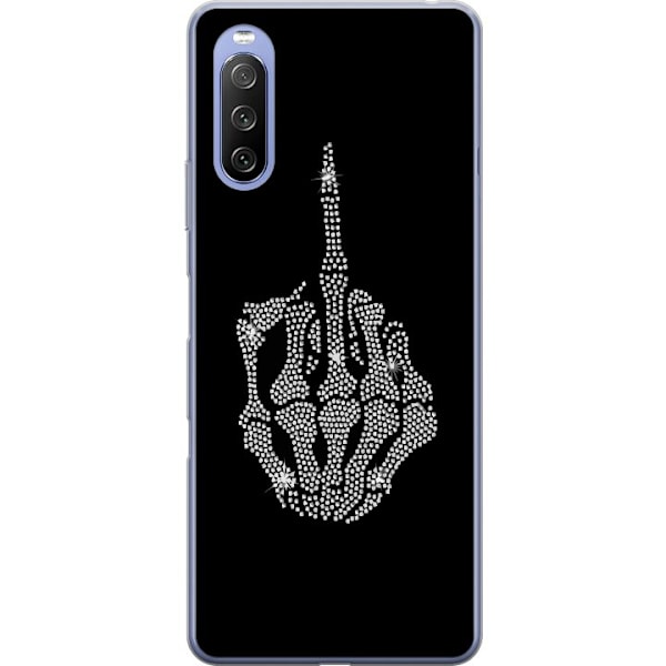 Sony Xperia 10 III Cover / Mobilcover - Fuck dig Bling