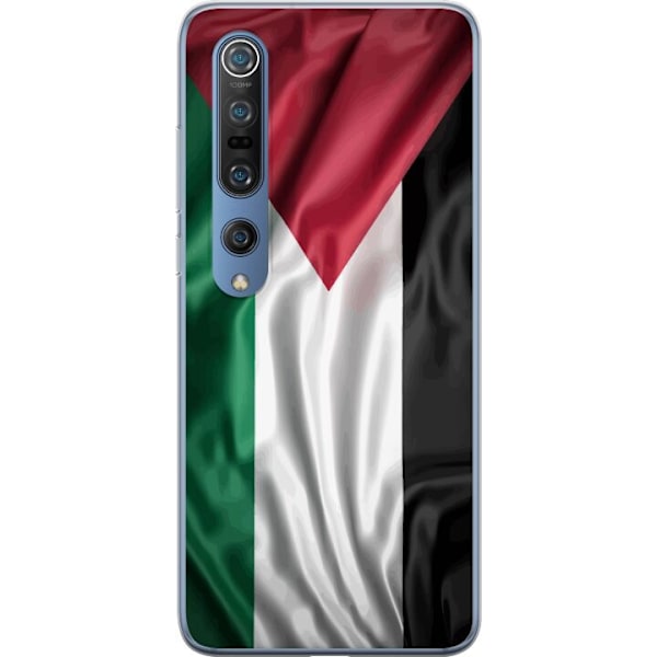 Xiaomi Mi 10 Pro 5G Gennemsigtig cover Palestinaflaget – ikonisk frihedssymbol i rød, sort, hvid og grøn