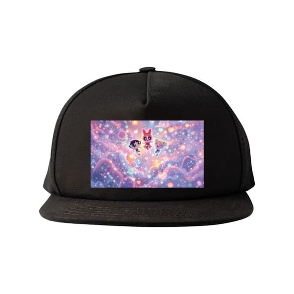 Snapback-lue svart one size