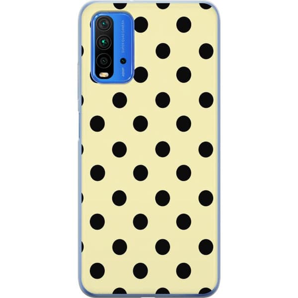 Kompatibelt Mobildeksel til Xiaomi Redmi 9T Gule prikker gul