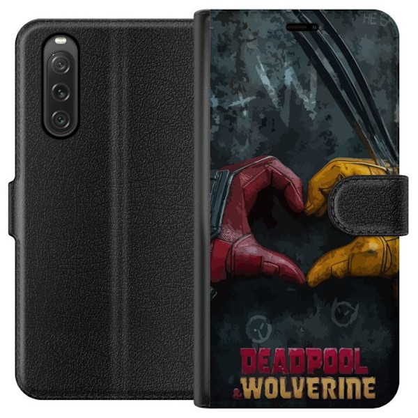 Sony Xperia 10 V Tegnebogsetui Wolverine Deadpool