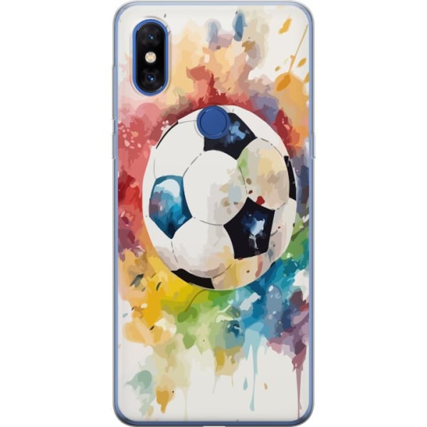Xiaomi Mi Mix 3 Gjennomsiktig deksel Fotball
