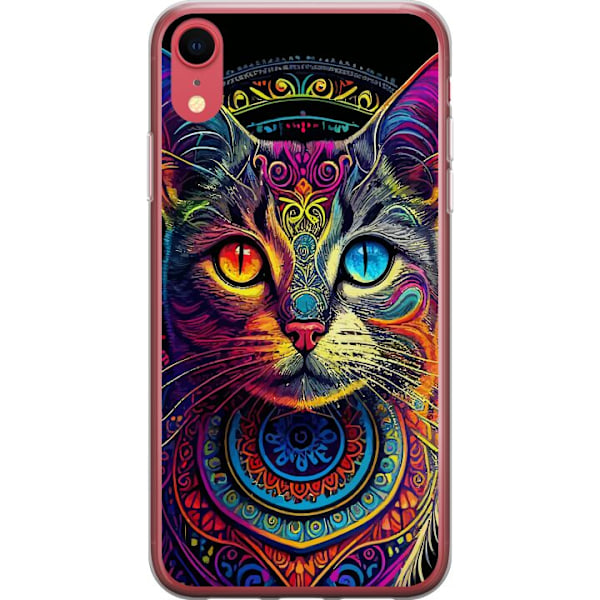 Apple iPhone XR Läpinäkyvä kuori Kissa