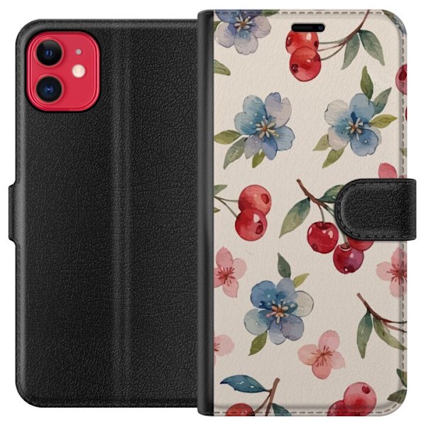 Apple iPhone 11 Plånboksfodral Bär & Blommor – mönster me