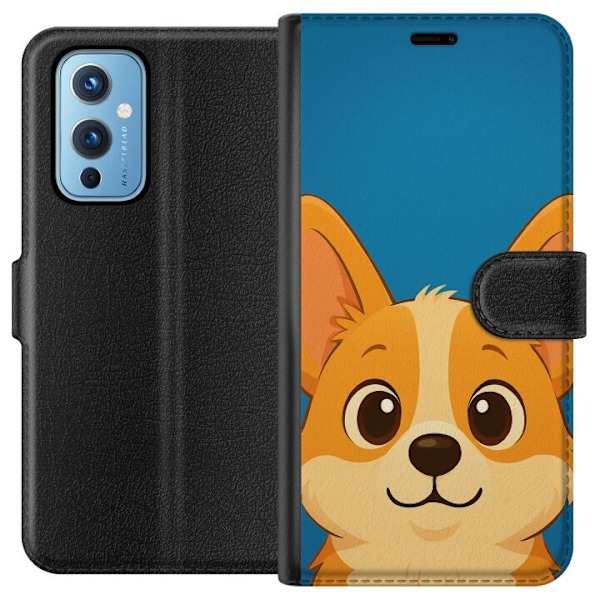 OnePlus 9 Tegnebogsetui Hello Corgi