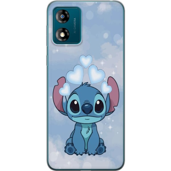 Motorola Moto E13 Läpinäkyvä kuori Stitch Hyppäävä Ilo - Hauska Suunnittelu Lahjalle