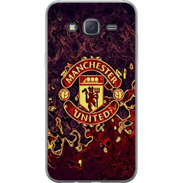 Samsung Galaxy J5 Gennemsigtig cover Manchester United