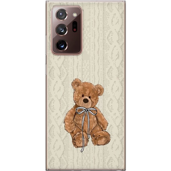 Samsung Galaxy Note20 Ultra Gennemsigtig cover Lille Teddy – klassisk teddy i enkel design