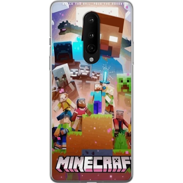 OnePlus 8 Läpinäkyvä kuori Minecraft