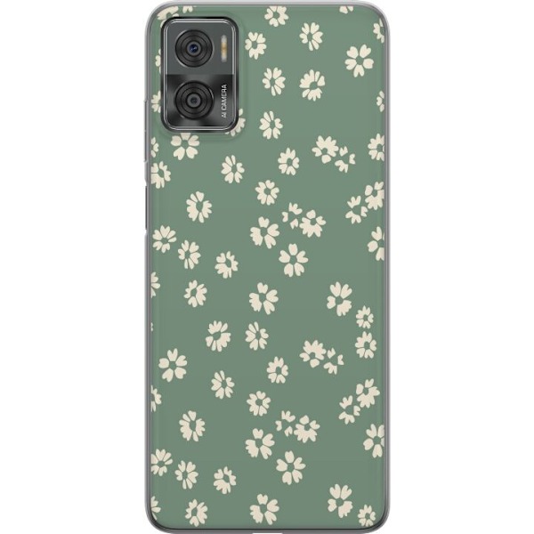Motorola Moto E22i Genomskinligt Skal Blomsterdröm – färgg