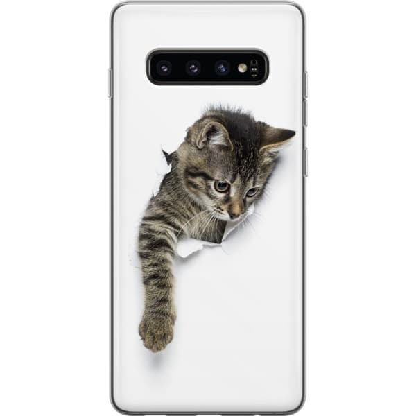Kompatibelt Mobildeksel til Samsung Galaxy S10 Katt