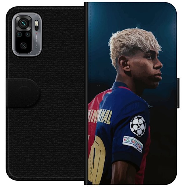 Xiaomi Redmi Note 10S Tegnebogsetui Lamine Yamal - Barcelonas