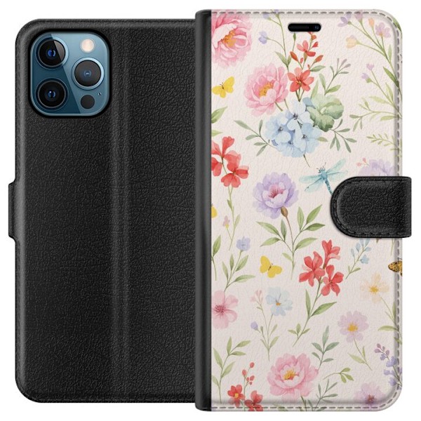 Apple iPhone 12 Pro Max Plånboksfodral Blommor