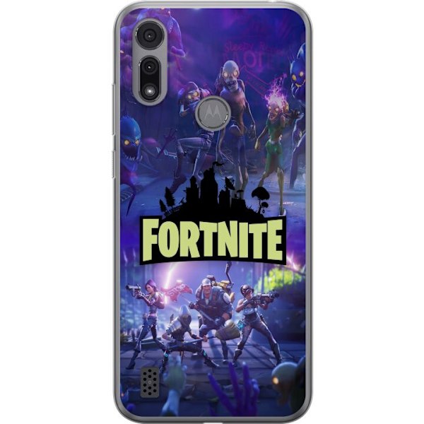 Motorola Moto E6i Läpinäkyvä kuori Fortnite