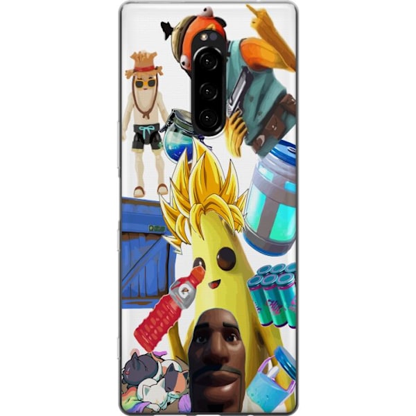 Sony Xperia 1 Gjennomsiktig deksel Fortnite