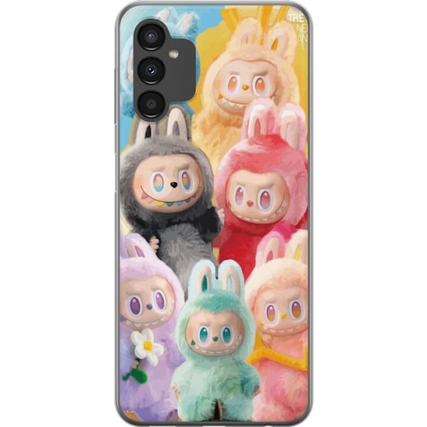 Samsung Galaxy A04s Genomskinligt Skal Labubu Sketch Style – Handritat monster i tusch