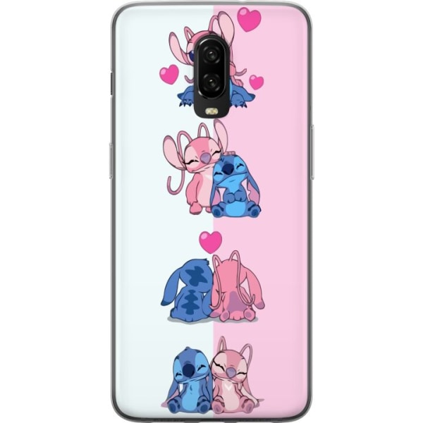 OnePlus 6T Gennemsigtig cover Lilo & Stitch