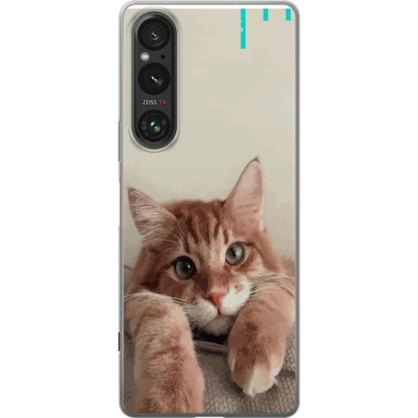 Sony Xperia 1 VI Gjennomsiktig deksel Katt